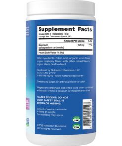 Natural Vitality Calm, Magnesium Citrate Supplement, Anti-Stress Drink Mix Powder - Gluten Free, Vegan, & Non-GMO, Raspberry Lemon, 16 oz 16 Ounce (Pack of 1) 52 81VqCESZbJL