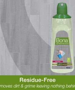 Bona Multi-Surface Hard Floor Cleaner Spray Mop Cartridge - 34 fl oz - Unscented - Refillable - Residue-Free Floor Cleaning Solution for Bona Spray Mops - Stone, Tile, Laminate, and Vinyl Floors 34 Fl Oz (Pack of 1) 17 81VqSeFAS7L