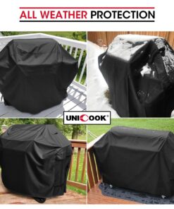 Alternative view of Unicook Heavy Duty Waterproof Barbecue Gas Grill Cover, 65-inch BBQ Cover, Special Fade and UV Resistant Material, Durable and Convenient, Fits Grills of Weber Char-Broil Nexgrill Brinkmann and More