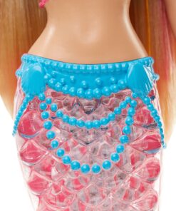 Barbie Dreamtopia Doll, Rainbow Lights Mermaid with Glimmering Light-Up Rainbow Tail, Headband and Blonde Hair Twinkle Lights 34 81VrXASqu7L