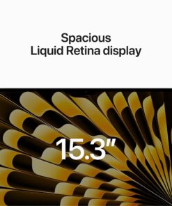 Apple 2023 MacBook Air Laptop with M2 chip: 15.3-inch Liquid Retina Display, 8GB Unified Memory, 256GB SSD Storage, 1080p FaceTime HD Camera, Touch ID. Works with iPhone/iPad; Starlight 8GB RAM Without AppleCare+ 11 81VsDuVaigL