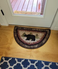 Cozy Cabin CC5275 Birch Bear Non Skid Rug 19"x31" Wedge Brown 19 in x 31 in 33 81VtQC6wsAL