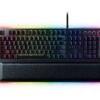 Razer Huntsman Elite Gaming Keyboard: Fast Keyboard Switches - Clicky Optical Switches - Chroma RGB Lighting - Magnetic Plush Wrist Rest - Dedicated Media Keys & Dial - Classic Black 46 81Vtb 0K3 L 2