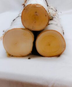 Wilson Set of 3 Large Birch Fireplace Logs (3.5" - 5.5" Diameter x 17”- 18" Long) 13 81Vuvqa98SL
