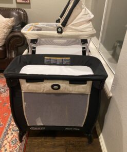 Graco Pack 'n Play Day2Dream Travel Bassinet Playard Features Portable Bassinet Diaper Changer and More (Lo, Lo, W/Fold Flat Bassinet) 39 81VvSytRAFL