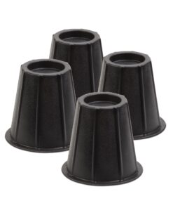 Honey-Can-Do STO-01004 Round Bed Risers, 5-Inch, Black 8 81VvfJURpL