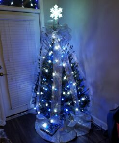 Kurt Adler 48-Inch Silver Satin with Printed Border Treeskirt 15 81Vw3CoOKL