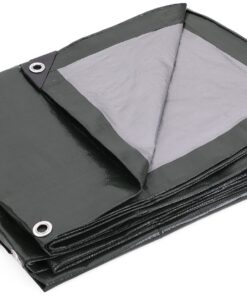 Kotap 10 x 15 Ft. Heavy-Duty Protection/Coverage Tarp, 8-mil, Reversible, Multi-Use, Waterproof, Green-Silver, 1-Pack (TGS-1015) Heavy Duty Protection, 8-mil Size: 10' X 15' 10 81VxFTqRDRS