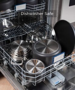 Viking Culinary Hard Anodized Nonstick Cookware Set, 10 Piece, Dishwasher, Oven Safe, Works on All Cooktops including Induction 30 81VxrnjBBxL