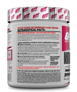 GAT SPORT Nitraflex Advanced Pre-Workout Powder, Increases Blood Flow, Boosts Strength and Energy, Improves Exercise Performance, Creatine-Free (Fruit Punch, 30 Servings) Fruit Punch 11 Ounce (Pack of 1) Standard Packaging 15 81VyFPFEkcL