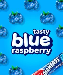 Airheads Candy, Blue Raspberry Flavor, Individually Wrapped Full Size Bars, Taffy, Non Melting, Party, Pack of 36 Bars,0.03 kilogram 18 81Vze1nYThL