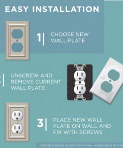 Franklin Brass Paisley Wall Plate, Tumbled Antique Brass Single Duplex Switch Cover, 1-Pack, 64045 21 81VznSsmC3L