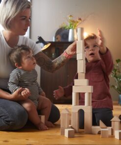 HABA Basic Building Blocks 102 Piece Extra Large Wooden Starter Set (Made in Germany) 21 81W FOX3SqL