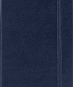 Moleskine Classic Notebook, Hard Cover, Pocket (3.5" x 5.5") Ruled/Lined, Sapphire Blue, 192 Pages 4 Tier 4 Pocket Clear 9 81W fsdG YL