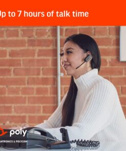 Plantronics - CS540 Wireless DECT Headset (Poly) - Single Ear (Mono) Convertible (3 wearing styles) - Connects to Desk Phone - Noise Canceling Microphone 2011 Version 25 81W pvyBFDL