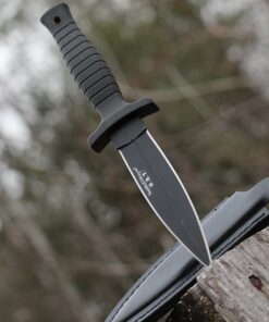 Smith & Wesson SWHRT9B 9in High Carbon S.S. Fixed Blade Knife with 4.7in Dual Edge Blade and TPE Handle for Outdoor, Tactical, Survival and EDC Standard Packaging 39 81W02oXWlVL