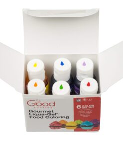 Alternative view of Food Coloring Liqua-Gel 6 PK (4.5 oz, 120mL) - 6 Color Rainbow Kit in .75 fl. oz. (20ml) Bottles - For Baking, Decorating, Fondant, Cooking, DIY Slime, Crafts and More 6 Bottle Rainbow Kit