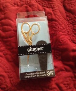 Fiskars Gingher Stork Embroidery Scissors (3 ½ in.), Gold 3.5" Gold 38 81W1ghl9A2L