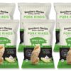 Southern Recipe Small Batch Pork Rinds | Spicy Dill Flavor | Keto Friendly, Gluten Free, Low Carb Food | 7g Collagen Per Serving | High Protein | 4 Oz Bag (Pack of 6) Classic Pork Rinds 4.00 Ounce (Pack of 6)