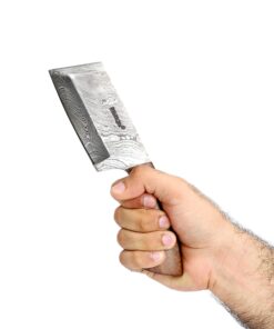 Damascus Steel Hunting Knife Damascus Chef Knife with Sheath 17 81W3DRixO6L