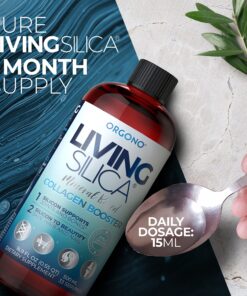 Living Silica Collagen Booster Liquid | Vegan Collagen Boosting Drink | Supports Healthy Collagen and Elastin Production for Joint & Bone Support, Glowing Skin, Strong Hair & Nails. 16.9 oz 16.9 Fl Oz (Pack of 1) 18 81W5ZHJd81S