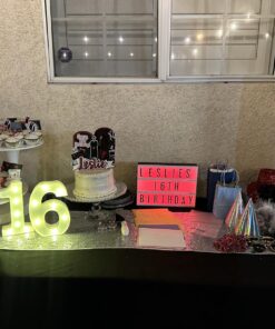 My Cinema Lightbox - Cinema Light Box, 12" x 9" - 3 Modes Light Up Letter Board sign with 100 Letters, Numbers & symbols - White LED Light, RGB and Color Freeze Mode light up signs for home decor 12"x9" RGB - Color changing light 26 81W5stfp3JL