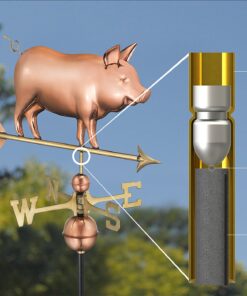Good Directions 9550P Country Pig Weathervane – Copper 8 81W64aM 4L
