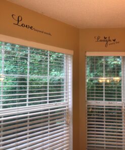 Blinggo Vinyl Decal Live Every Moment, Laugh Every Day, Love Beyond Words Wall Quote Black 15'' X 22'' 33 81WAwUn4gPL