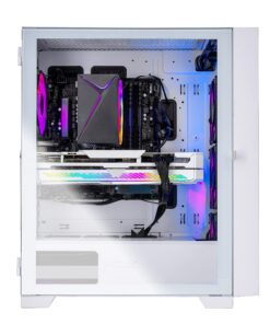 Skytech Gaming Shiva II Gaming PC Desktop – Intel Core i5 12600K 3.7 GHz, NVIDIA RTX 3060 Ti, 1TB NVME SSD, 16GB DDR4 RAM 3200, 650W Gold PSU, 240mm AIO, 11AC Wi-Fi, Windows 11 Home 64-bit,White 12600K | 3060 Ti 13 81WCQ W3WBL