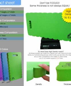 Alternative view of InSassy Garden Kneeler Pad - Kneeling Mat Gardening Baby Bath Work Yoga Exercise & Prayer - High Density Knee Pad, Purple (Largest & Thickest - 22 x 11 x 1 1/2 Inches)