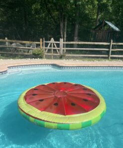 SWIMLINE Original Large Island Pool Float Collection for 1-3 Adults & Kids | Inflatable Floating Lounger Mats | XL Size Floaties for Pool Lake Ocean Summer Fun | Multi-Purpose Water Floaty Heavy Duty Fruit Slice (Watermelon) 40 81WDBuGGh9L