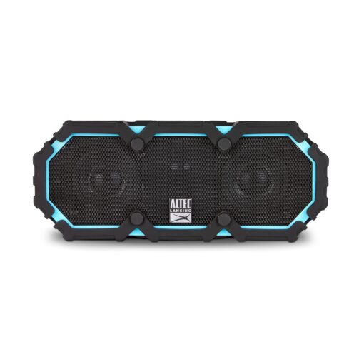 Altec Lansing LifeJacket 2 - Waterproof Bluetooth Speaker, Floating Portable Speaker for Travel & Outdoor Use, Deep Bass & Loud Sound, 30 Hour Playtime, 2.80 x 7.50 x 3.11 Inches Blue