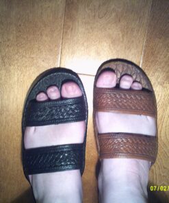 Pali Hawaii Unisex Adult Classic Jandals Sandals 8 Women/8 Men Black 16 81WFvc773fL 1