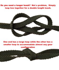 Made in The USA Kayak Paddle Leash/Gear Leash with Cord Stop (OD Green) OD Green 56 Std 17 81WGbx6hGL