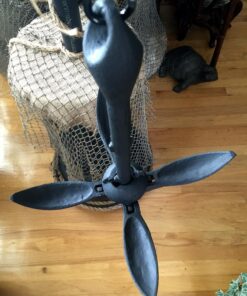 SeaSense Folding Grappling Anchor - Ideal for Fishing Vessels, Dinghies, Kayaks, Canoes & More, Great for Strong Currents & Sandy, Muddy or Weedy Bottoms - Galvanized Iron, 5 lbs, For Boats 5’ - 14’ 17 81WGeR7vXbL