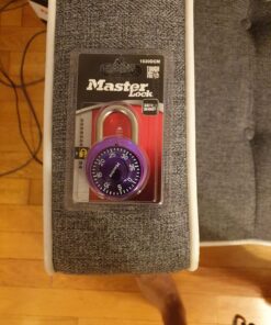 Master Lock Combination Locker Lock, Combination Padlock for Gym and School Lockers, Colors May Vary 1 Pack, Colors may vary 33 81WH5dGhBlL