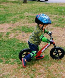 Strider 12” Classic Bike - No Pedal Balance Bicycle for Kids 18 Months to 3 Years - Includes Built-In Footrest, Handlebar Grips & Flat-Free Tires Strider Red 18 81WIPznOpXL