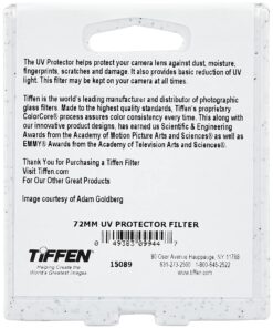 Tiffen 72UVP 72mm UV Protection Filter , black 16 81WJREdvydL