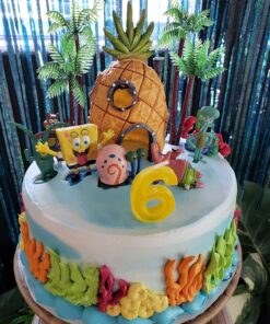 Penn-Plax Spongebob Squarepants Officially Licensed Aquarium Ornament – Spongebob’s Pineapple House – Medium 5.25" Pineapple House 31 81WJga5g34L