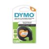 DYMO 18771 LT Iron-On Fabric Labels, 1/2-Inch x 6.5-Foot Roll, Black Print on White, Iron On, for LetraTag Printers 1-roll pack Tape 44 81WKBIv0COL