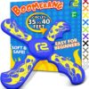Boomerang Kids Outdoor Frisbee - Soft Toy Boomerangs Gifts for Boys 8-12 & Girls 8-12 - Outside Boys Toys Age 6 7 8 9 10 11 & Up Best Stocking Stuffer Gift Ideas for Kids - Backyard Games Flying Disc Blue 25 81WMJpUv98L