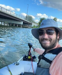 Newport NV-Series Thrust Saltwater Transom Mounted Trolling Electric Trolling Motor w/LED Battery Indicator 36lb Thrust 25 81WMvys mwL