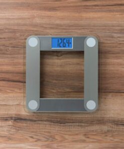 Eat Smart Products Free Body Tape Measure Included Digital Bathroom Scale with Extra Large Lighted Display, One Size, Clear 23 81WOJgW5BL