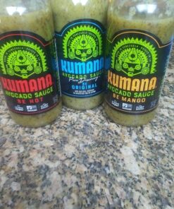 Kumana Avocado Hot Sauce, Jalapeño - Made with Ripe Avocados and Chili Peppers - Perfect Balance of Creamy and Spicy - Adds Delicious Flavor to Any Dish - Perfect for Grilling, Marinating, or Dipping - 13.1 Oz. Bottle 23 81WORws7OQL