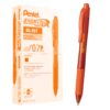 Pentel EnerGel-X Retractable Liquid Gel Pen (0.7mm) Metal Tip, Orange Ink, Box of 12 (BL107-F) 0.7mm 12 Count (Pack of 1) 4 81WPI2caR7L