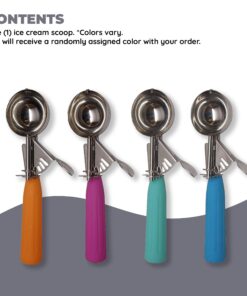 Alternative view of Good Living Ice Cream Scoop, Disher with Trigger Lever and Comfort Grip Handle, Colors Vary: 1 Pack