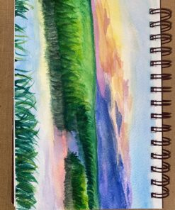 Strathmore 460-55 400 Series Visual Watercolor Journal, 140 LB Cold Press, 5.5"x8", 22 Sheets , White 5.5x8.5 Watercolor 140LB 59 81WQup9aIdL