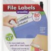 Jokari Label Once Erasable File Labels Starter Kit with 80 Labels, Eraser and Pen 29 81WRG722FNL