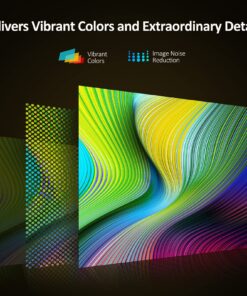 NexiGo PJ40 Projector with WiFi and Bluetooth, Native 1080P, 4K Supported, Projector for Outdoor Movies, 300 Inch, Zoomable, 20W Speakers, Home Theater, Compatible w/TV Stick, iOS, Android (Black) Regular OS 55 81WRN7YQd1L 1