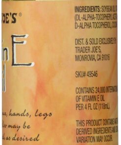 Trader Joe's Vitamin Oil E, 4 Ounce 4 Fl Oz (Pack of 1) 8 81WRZ0Ep6L